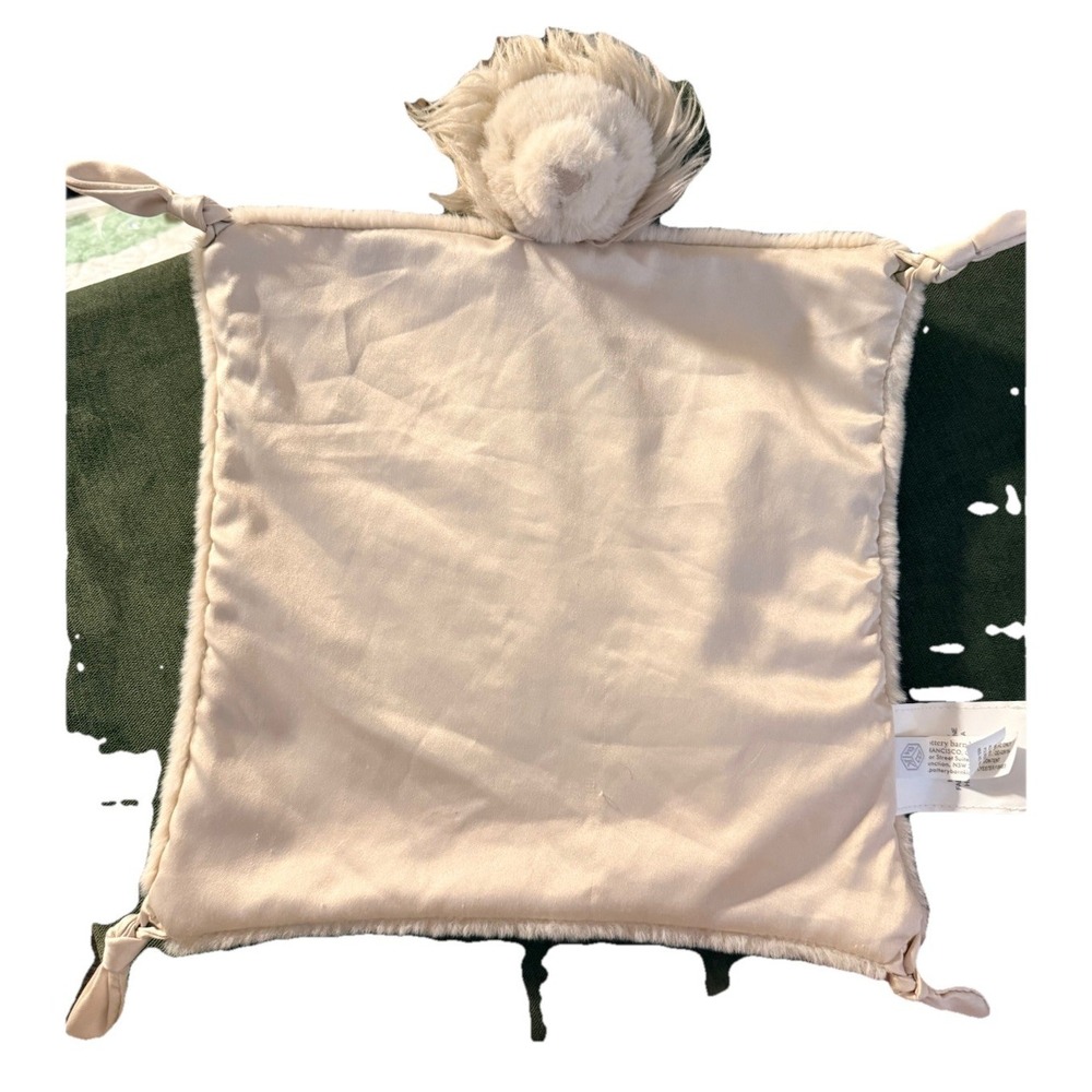 Pottery Barn Kids Lion Lovey Baby Plush Security Blanket Minky Soft Girl Boy